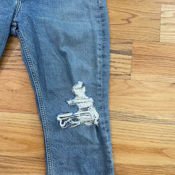 AGOLDE Riley Jeans High Rise Straight Crop A056B-1255 Size - Picture 3 of 8